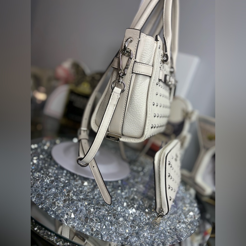 Coach 2018 Swagger 15 with ombre rivets Satchel w/ matching Wallet EUC - Picture 8 of 17